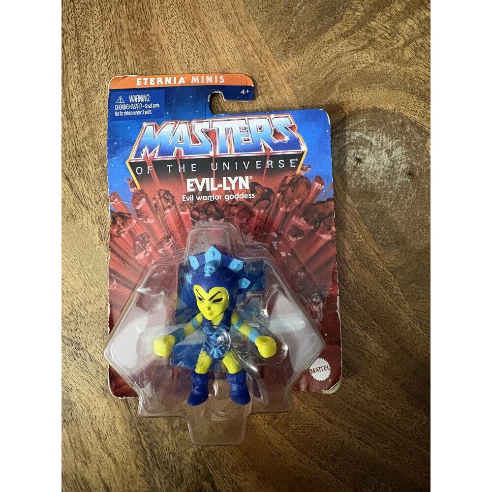 Mattel Masters Of The Universe Eternia Minis Evil-Lyn Figure Blue New Card Wear